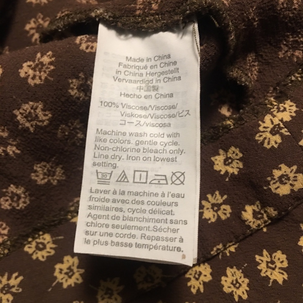 Madewell Button-Cuff Midi Dress in Woodcut Flowers Size 14 - Picture 7 of 11